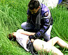  En �change d'un coup de main, un coup de bite !