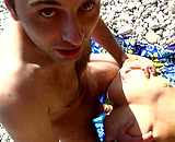 Vacances d'�t� 2008: Alex et Lyam � la plage