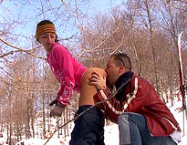Vid� porno Ski 2009:Tout schuss dans le cul de Sha�na...