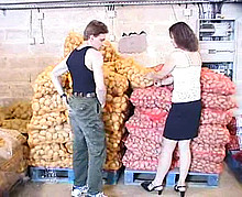 Gang bang de la vendeuse de fruits et l�gumes